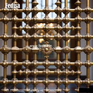 Stylish Window Grill Design With Geometric Patterns New Design Grill Door