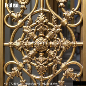 Window Grill Design With Straight Lines Grill On Compound Wall