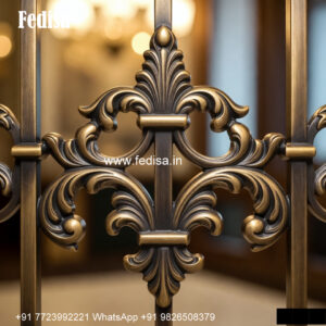 Window Grill Design With Wooden Finish Look Loha Window Grill