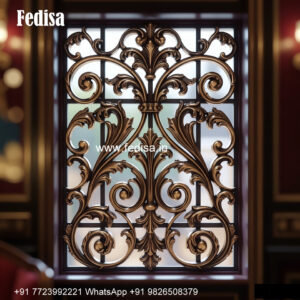 Classic Window Grill Design With Artistic Patterns Stainless Steel Window Grill Design Catalog
