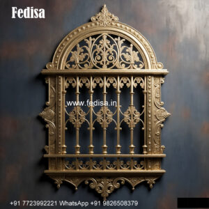Iron Window Grill Design With Elegant Finish