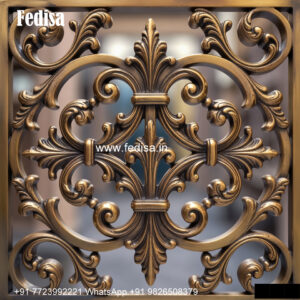 Window Grill Design With Elegant Pattern Bar Grill Design