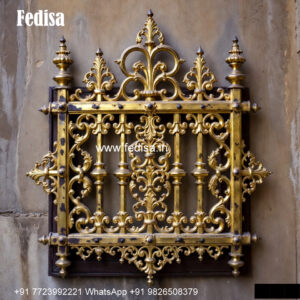 Stylish Window Grill Design For Exterior Half Round Grill Design