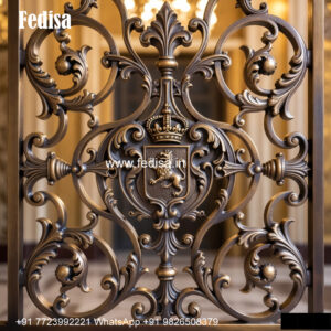 Contemporary Iron Grill Design Wooden Door With Grill Design