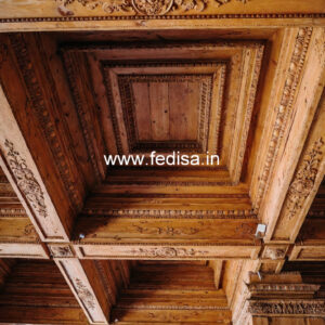 Wooden Ceiling Design Bed Room False Ceiling Design With Fan No-8029