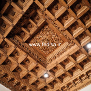 Wooden Ceiling Design Pop Design Color Plus Minus No-8054