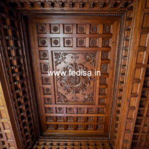 Wooden Ceiling Design Pop Border Design For Hall No-8078