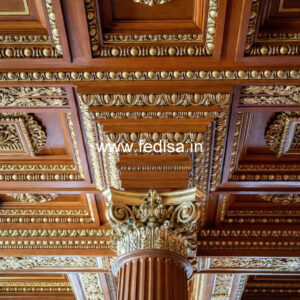 Wooden Ceiling Design Pop Fiber Design No-8189