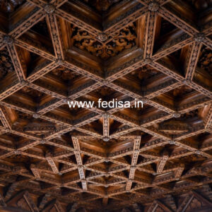 Wooden Ceiling Design Pop Passage Design No-8205