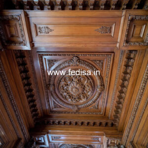 Wooden Ceiling Design Pop Dining Hall Design No-8267