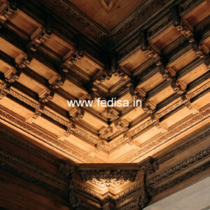 Wooden Ceiling Design Dining Table False Ceiling No-8269