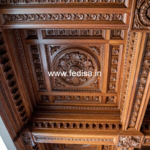 Wooden Ceiling Design Pop Design For Long Hall No-8319