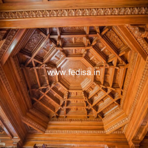 Wooden Ceiling Design Puja Room False Ceiling No-8322