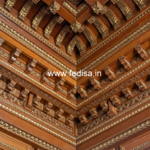 Wooden Ceiling Design Double Height Living Room Ceiling Design No-8345