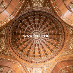 Wooden Ceiling Design Two Fan Ceiling Pop Design No-8361