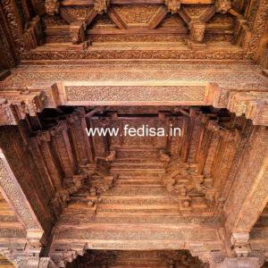 Wooden Ceiling Design Pop Dome Design No-8371