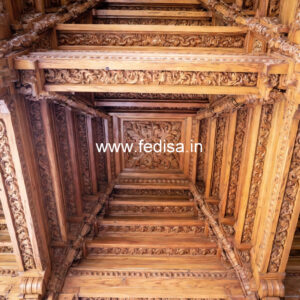 Wooden Ceiling Design Pop Design For Entrance No-8377