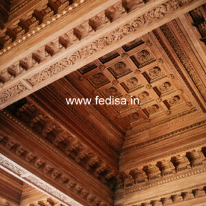 Wooden Ceiling Design Pop Design For Corridor No-8413