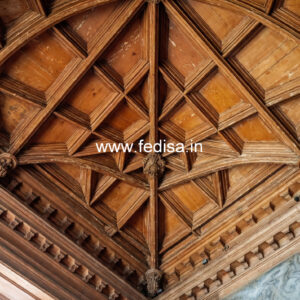 Wooden Ceiling Design False Ceiling Plus Minus Design No-8424