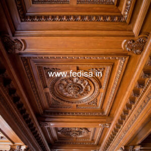 Wooden Ceiling Design Gypsum Room Design No-8434
