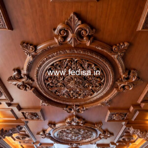 Wooden Ceiling Design Phool Patti Pop Design No-8449