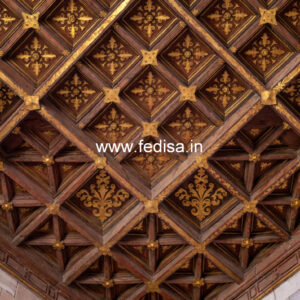 Wooden Ceiling Design Pop Design Mandir No-8460