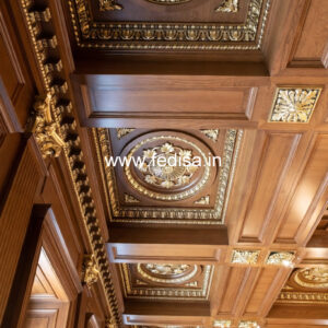 Wooden Ceiling Design Plus Minus Pop Design For Guest Room No-8467