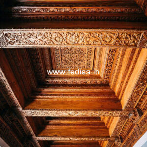 Wooden Ceiling Design Simple Hall Pop Design No-8500