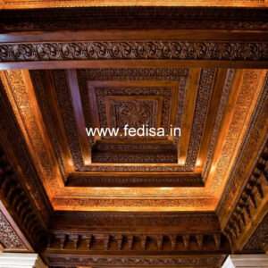 Wooden Ceiling Design Pop Design Pooja Room No-8548