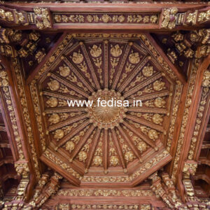 Wooden Ceiling Design Round False Ceiling Design For Bedroom No-8574