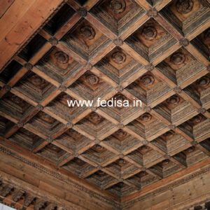 Wooden Ceiling Design False Ceiling For L Shaped Living Room No-8583