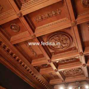 Wooden Ceiling Design Pop Hall New Design No-8619