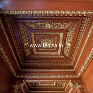 Wooden Ceiling Design Marriage Hall False Ceiling Design No-8666
