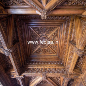 Wooden Ceiling Design Pop Design Hall Simple No-8690