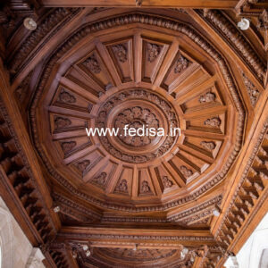 Wooden Ceiling Design Pop Groove Design On Ceiling No-8701