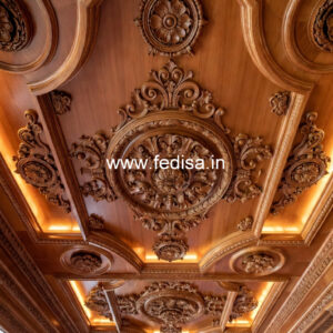 Wooden Ceiling Design Long Hall False Ceiling Design No-8711