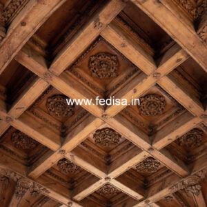 Wooden Ceiling Design Pop Board Design No-8752