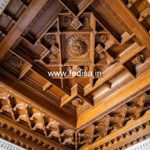 Wooden Ceiling Design Pop Design With Mdf Jali No-8792