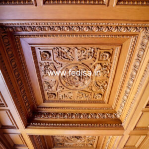 Wooden Ceiling Design Roof Pop Color Design No-8876