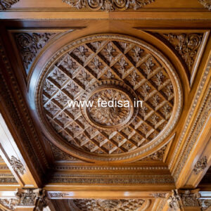 Wooden Ceiling Design Pop Design Hall Plus Minus No-8889