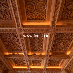 Wooden Ceiling Design Stretch Light Ceiling No-8898