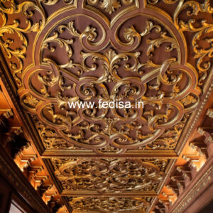 Wooden Ceiling Design High Roof False Ceiling Design No-8943