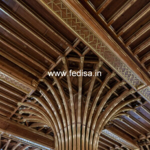 Wooden Ceiling Design Fall Ceiling Design With Two Fans No-8949