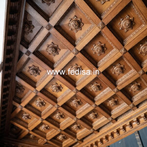 Wooden Ceiling Design False Ceiling 3d Design No-8955