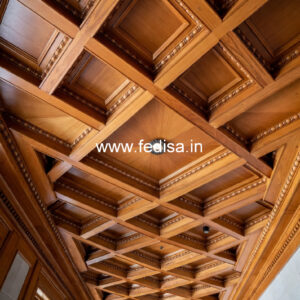 Wooden Ceiling Design Porch Pop Plus Minus Design No-8998