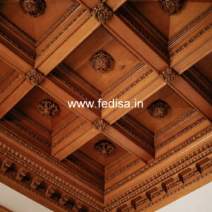 Wooden Ceiling Design Forsling Pop Design No-9014