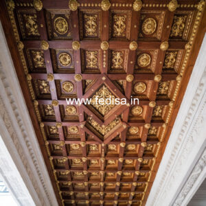 Wooden Ceiling Design Pop Dizain Simple No-9021