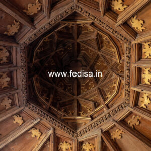 Wooden Ceiling Design Pop Design With Light No-9033