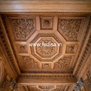 Wooden Ceiling Design False Ceiling For Rectangular Hall No-9069