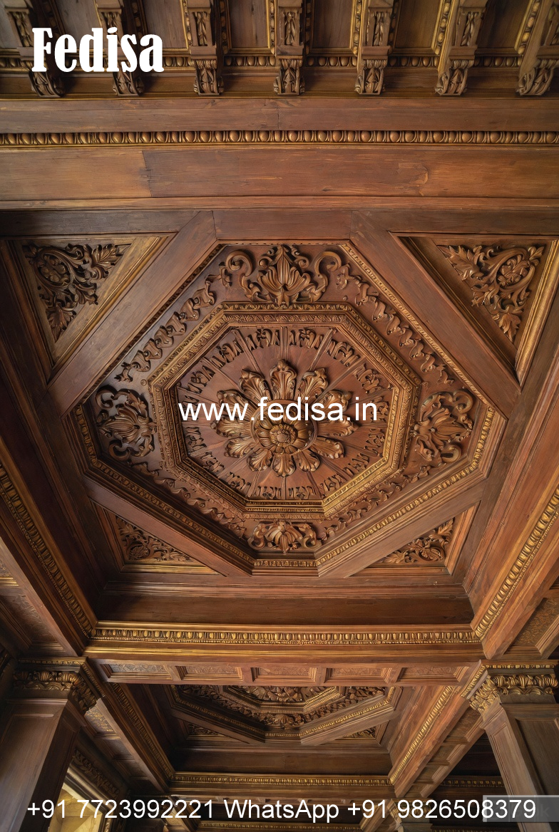 Wooden Ceiling Design Square Room False Ceiling Design No-9093
